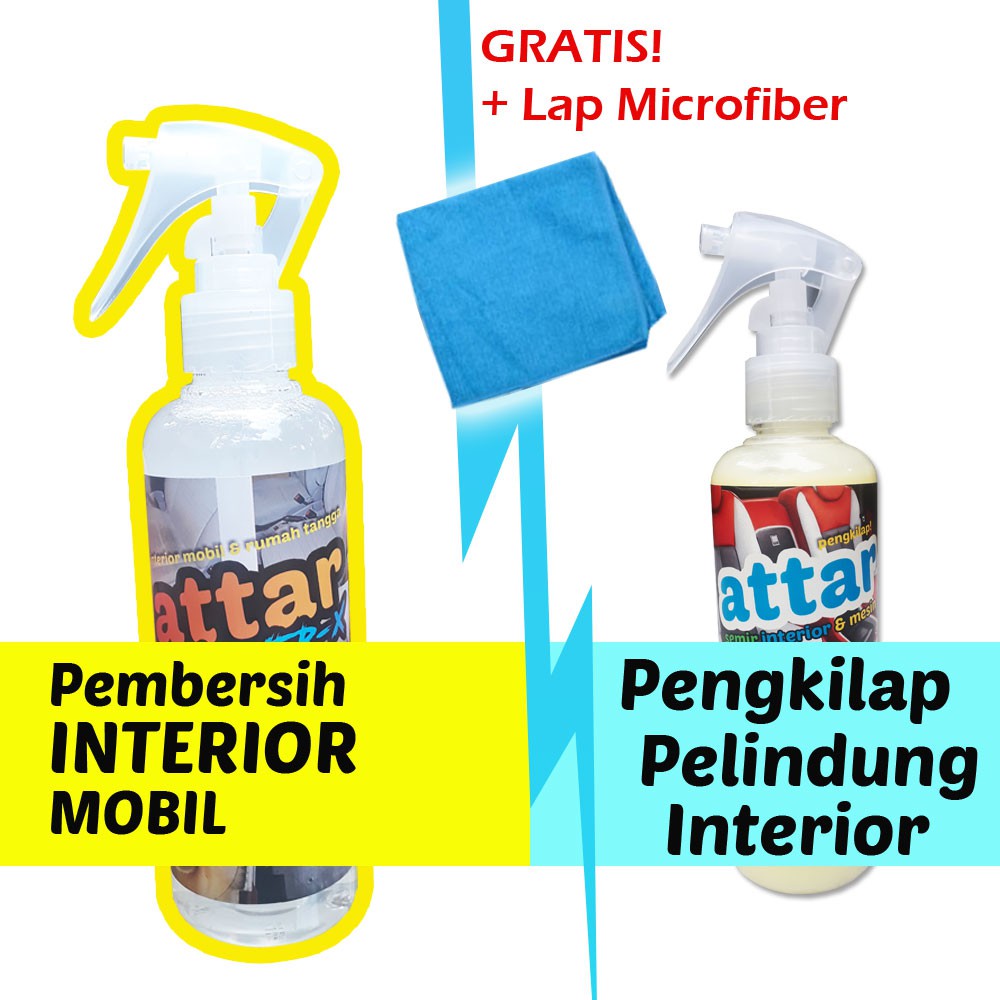 PAKET Pembersih Interior Mobil - Car Interior Cleaner + Polish Kilap