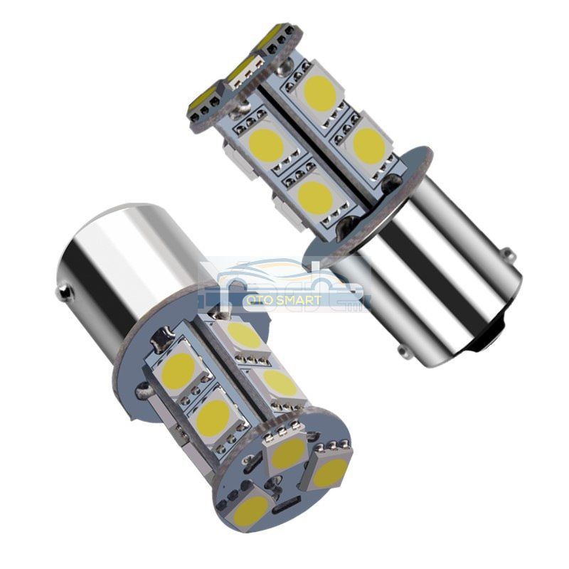 Lampu Led Mundur  1156 Kaki 1 Bayonet 13 &amp; 18 Titik Led Smd