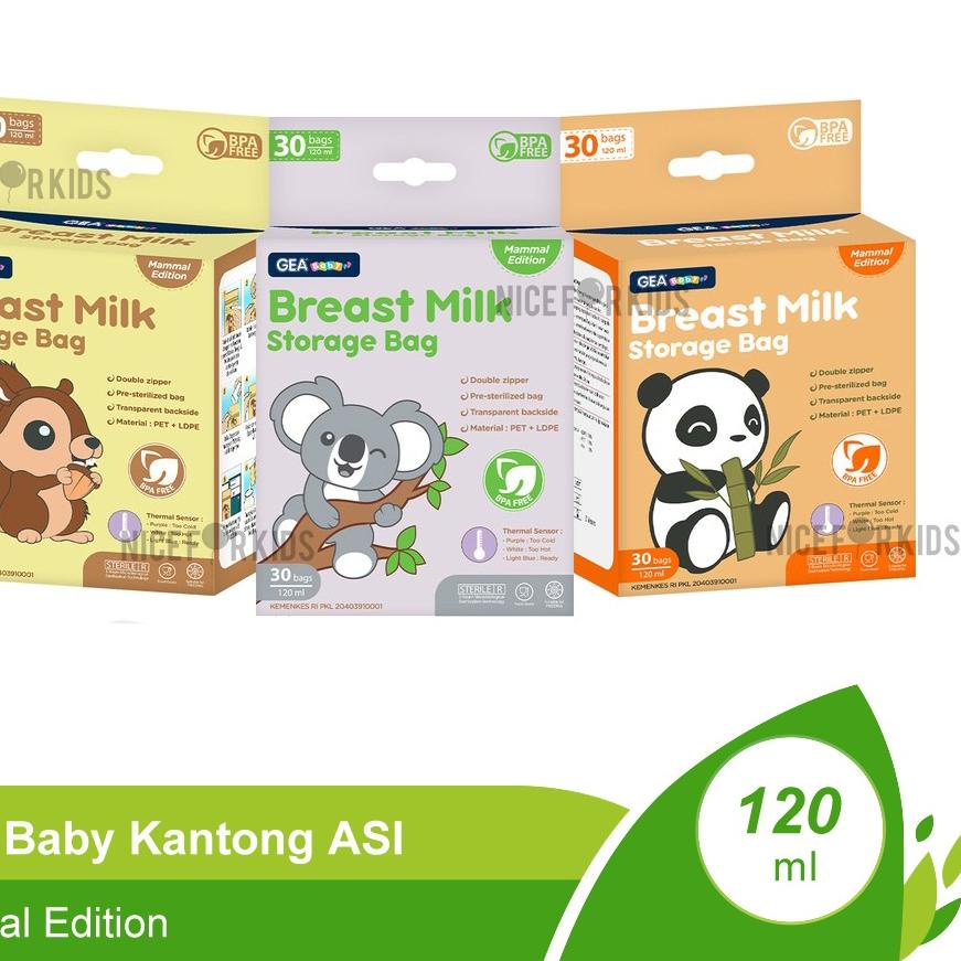 ➢ GEA Baby Kantong ASI / Kantong ASI 120 ml Plastik ASI ➮