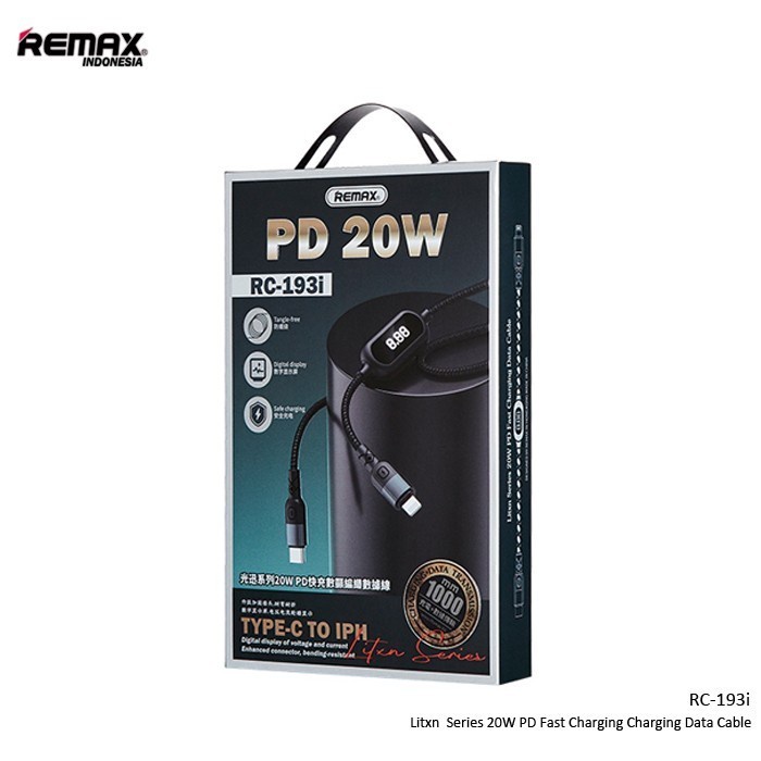 Remax 20W High Power Smart Display Data Kabel RC-193i 100% Original