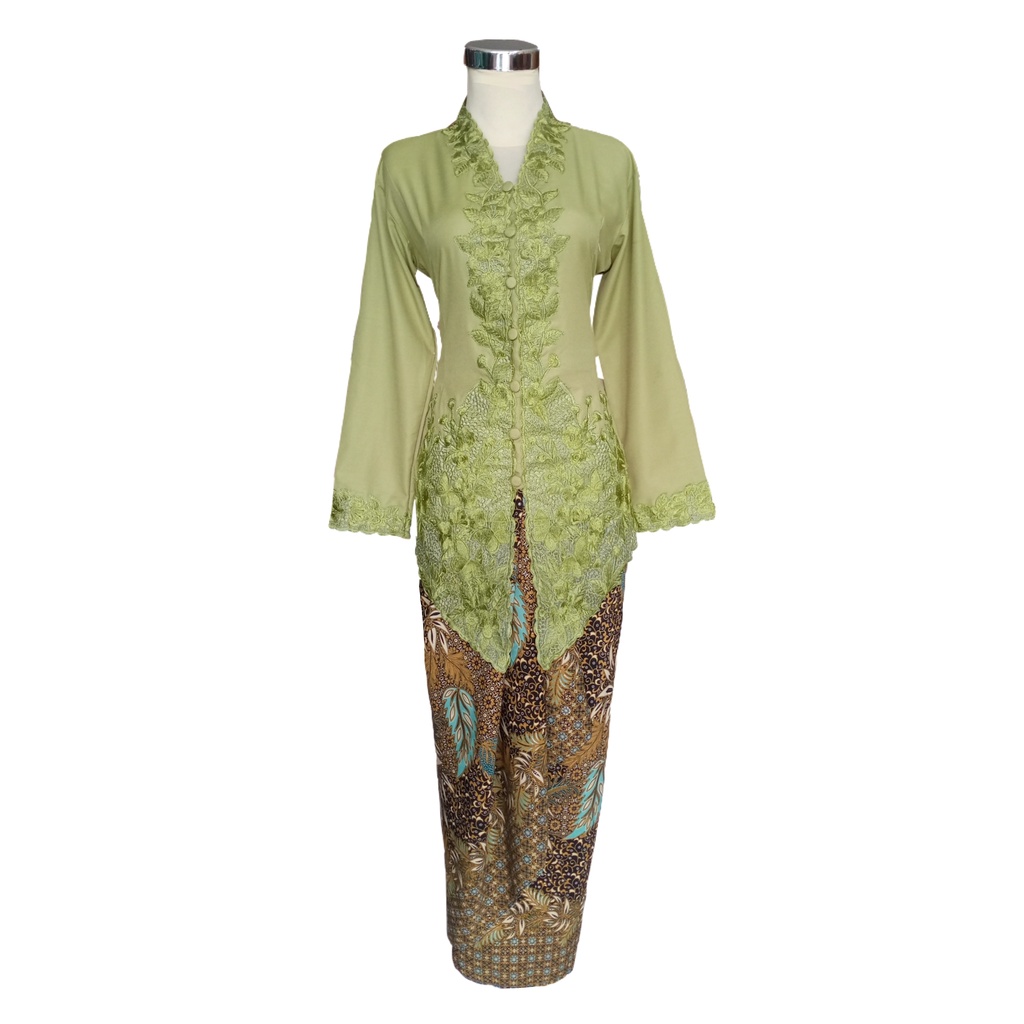 Kebaya Encim Hijau Sage Green 610