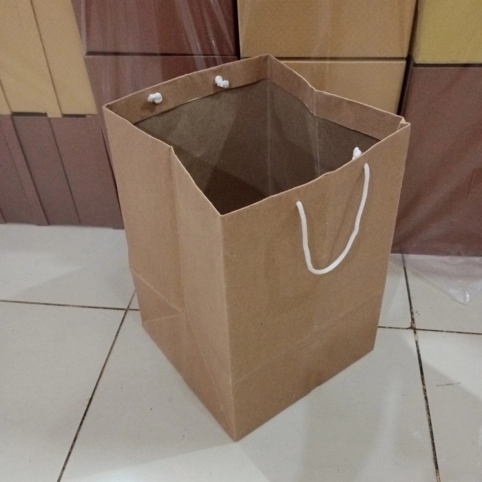 

READY COD paperbag coklat 20x20x32 TERLARIS