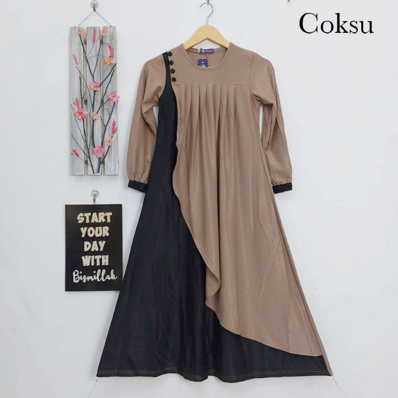 GAMIS ANAK LEONY TERBARU ORI MY BOUTIQUE DRESS KIDS MUSLIM KEKINIAN UMUR 6-13TH