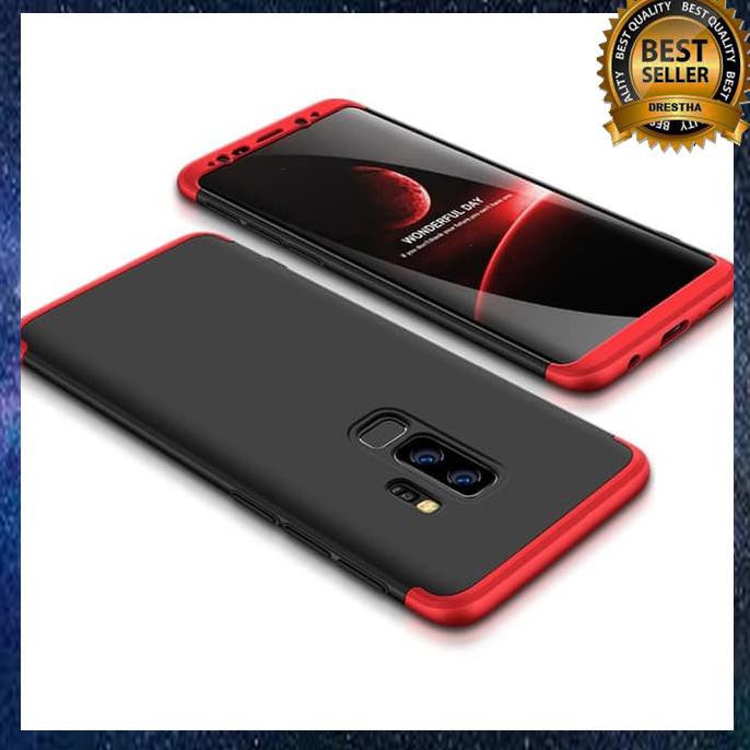 CASE SAMSUNG S9 PLUS ARMOR FULL BABY SKIN MATTE HARD KOMBINASI BLACK SILVER CSE2589 SPR