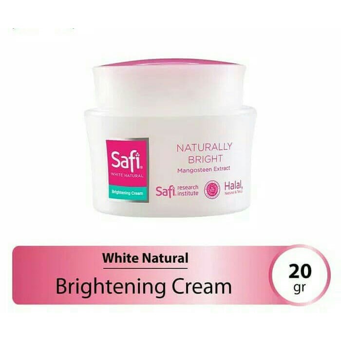 [Kecil] SAFI WHITE NATURAL BRIGHTENING CREAM MANGOSTEEN EXTRACT 20GR