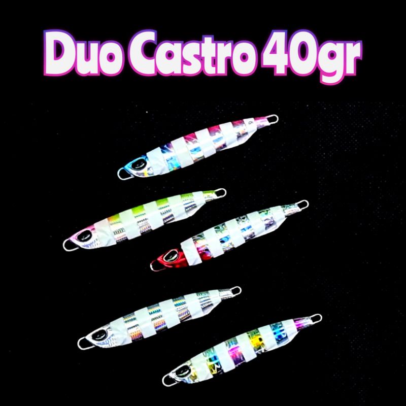Metal Jig Duo Slim Castro 40gr &amp; 60 Glow In The Dark CNC Machine Cut