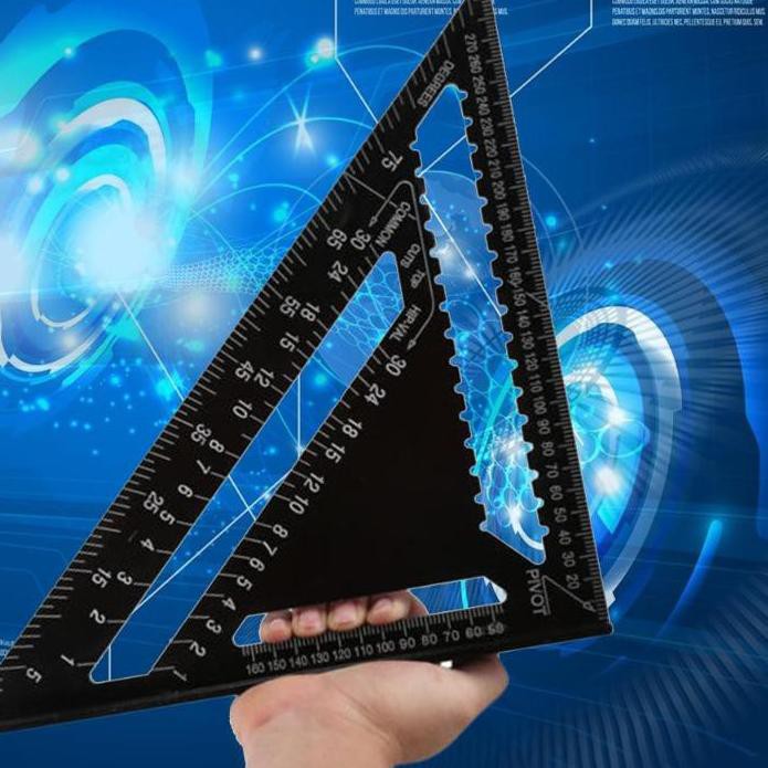 

Paling Laku [ 12.12 ] Penggaris Siku Segitiga Speed Square Right Angle 230 Tukang Aluminium 7 Inch