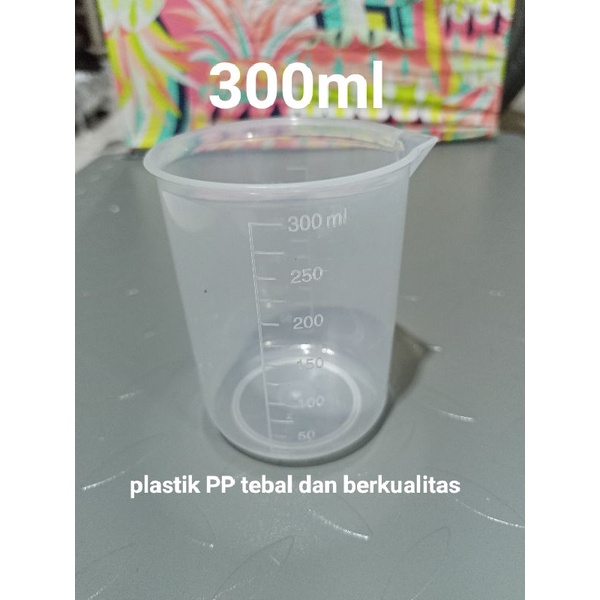 Gelas Takar 300ml atau Gelas Ukur 300ml corong