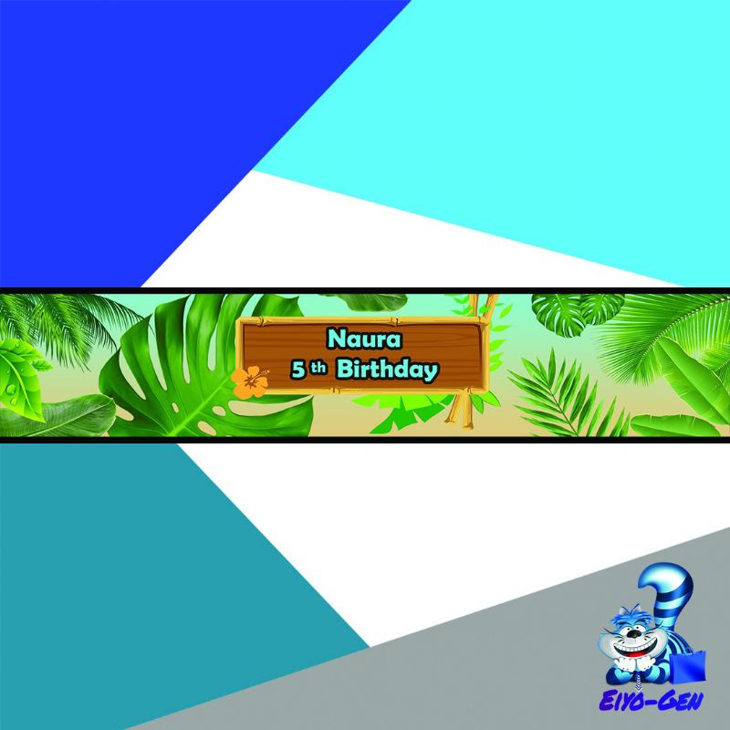 

Label Snack Ulang Tahun Daun Monstera