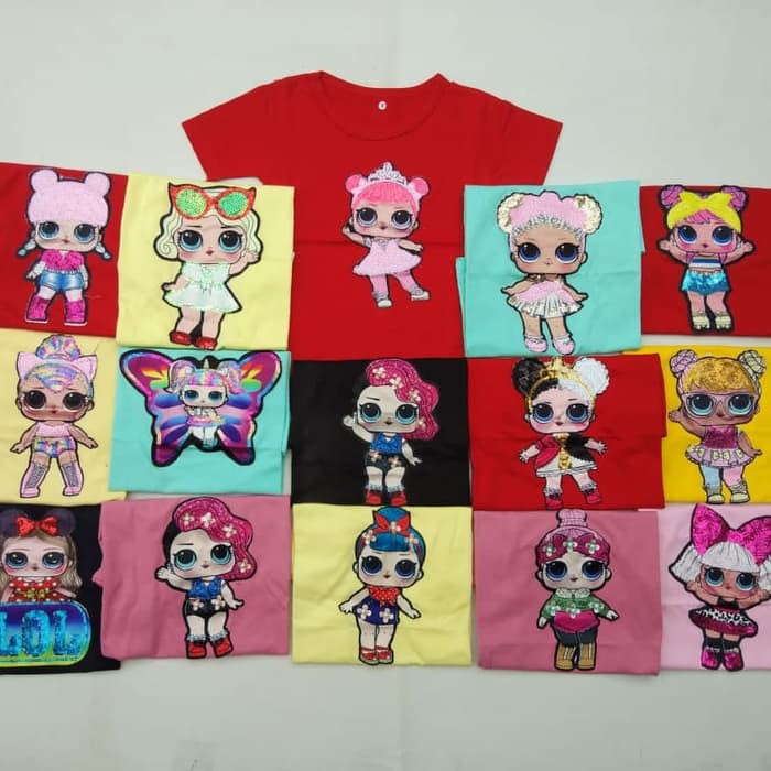 2929 RANDOM KAOS LAMPU LED LOL ANAK - 2-3 tahun