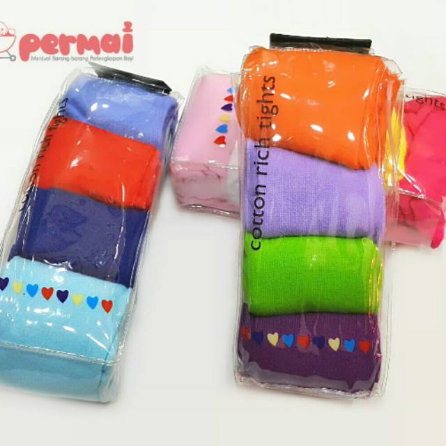 Promo !! SALE !! 4PCS Legging polos Bayi Tutup Kaki Cotton rich uk. 0-6bln - Legging bayi murah