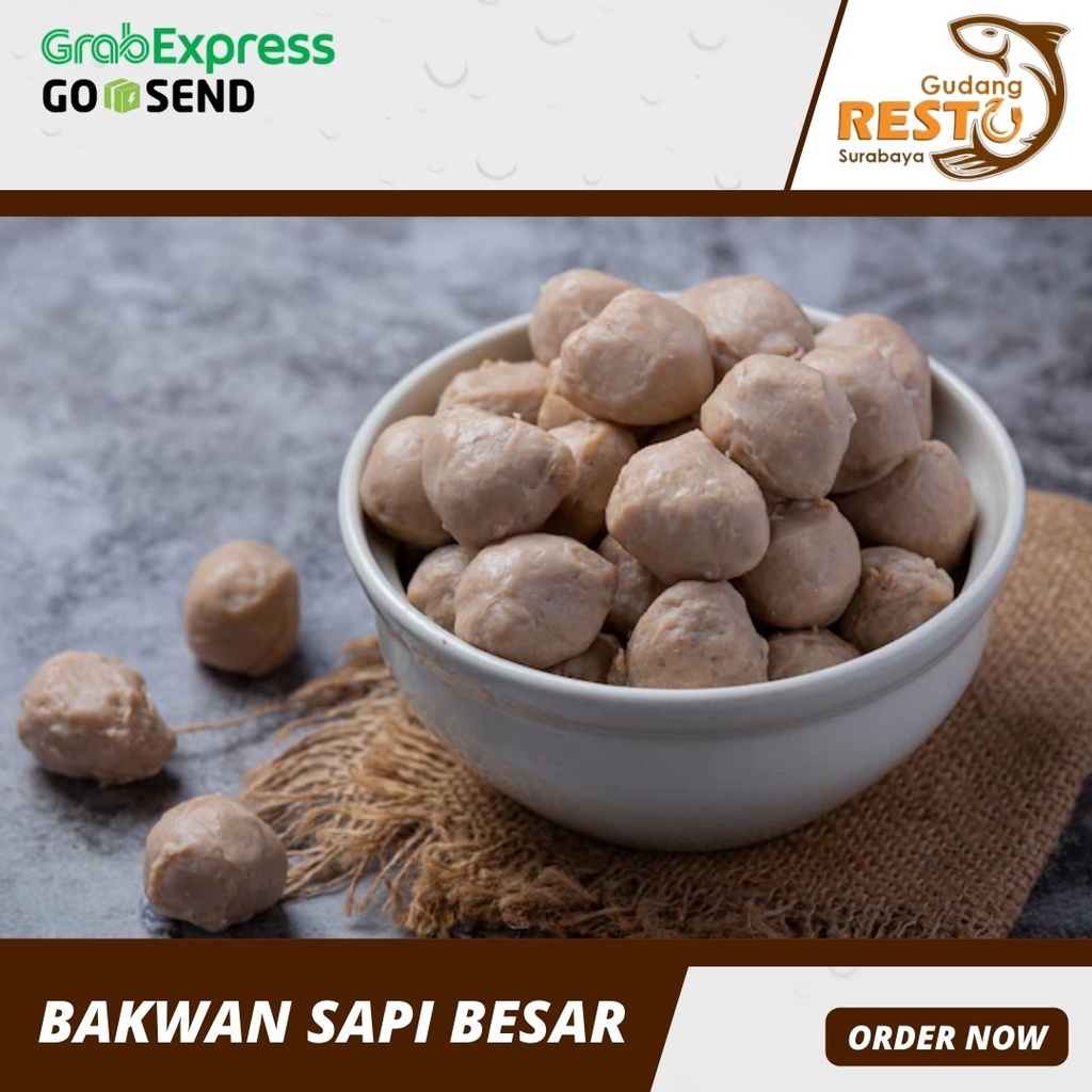

Bakwan Sapi Besar / Bakso Sapi/ Gudang Resto Surabaya