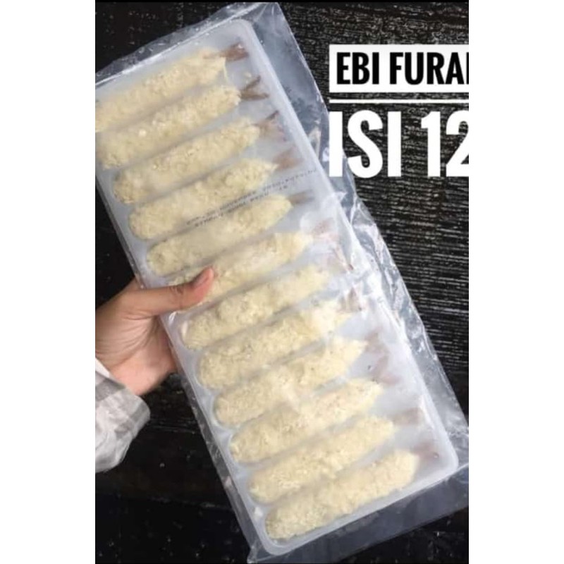 

ebi furai jumbo isi 12 udang pilihan di balut tepung roti