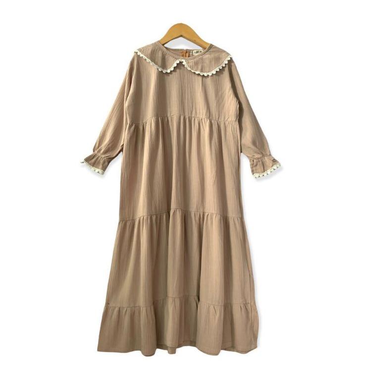 ✶ GAMIS ANAK PEREMPUAN USIA 6-10 TAHUN RAYON CRINKLE AISHA ➯