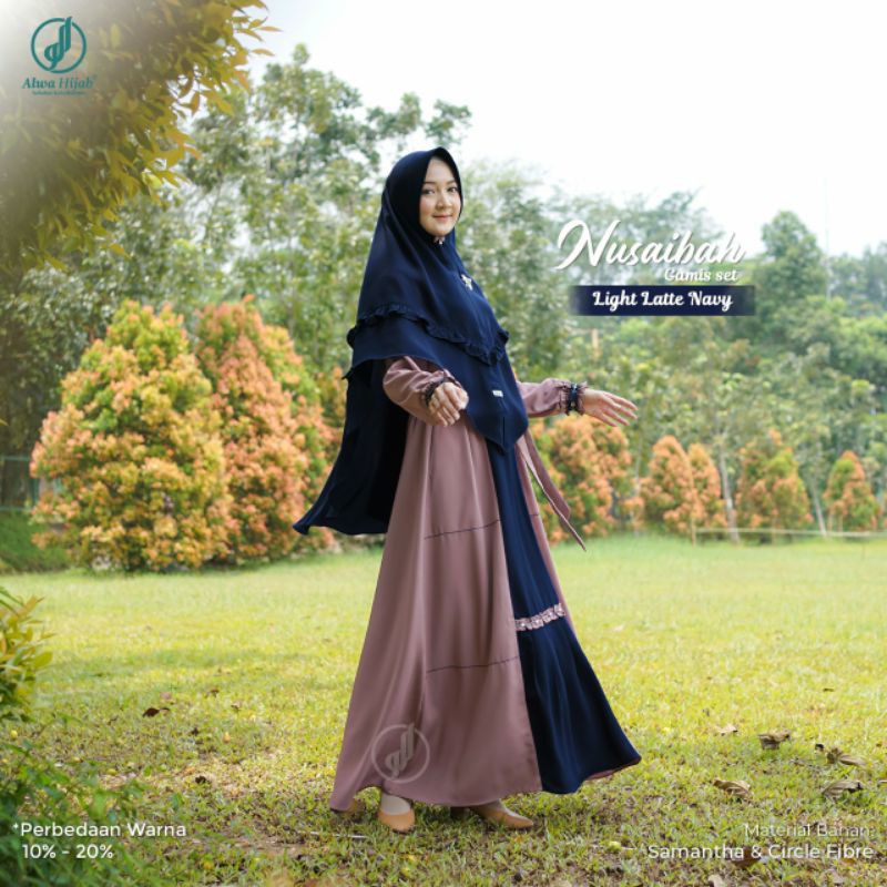 GAMIS NUSAIBAH SATU SET KHIMAR ALWA HIJAB