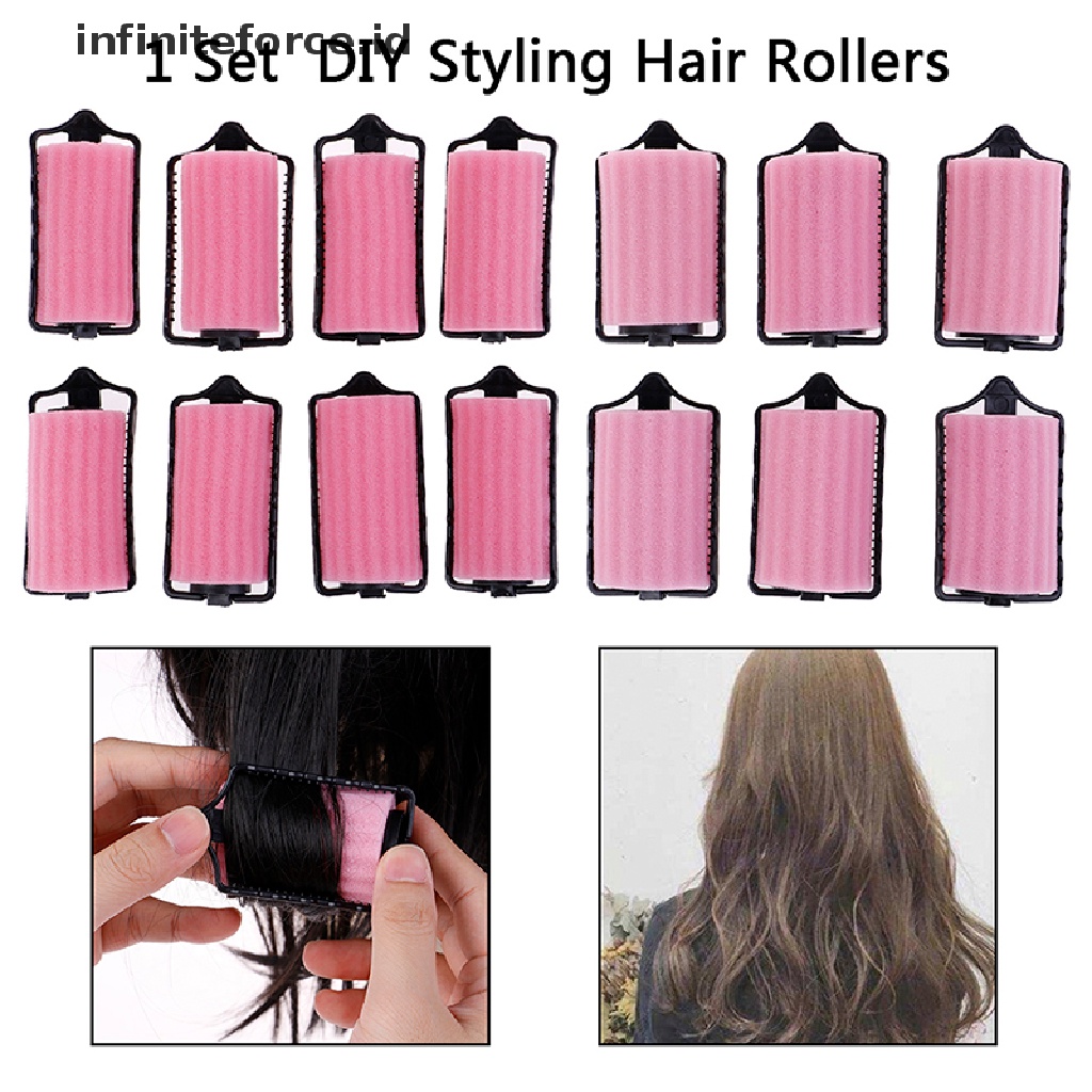 (infiniteforce.id) 6 / 8 Pcs Roller Pengeriting Rambut Diy Bahan Busa