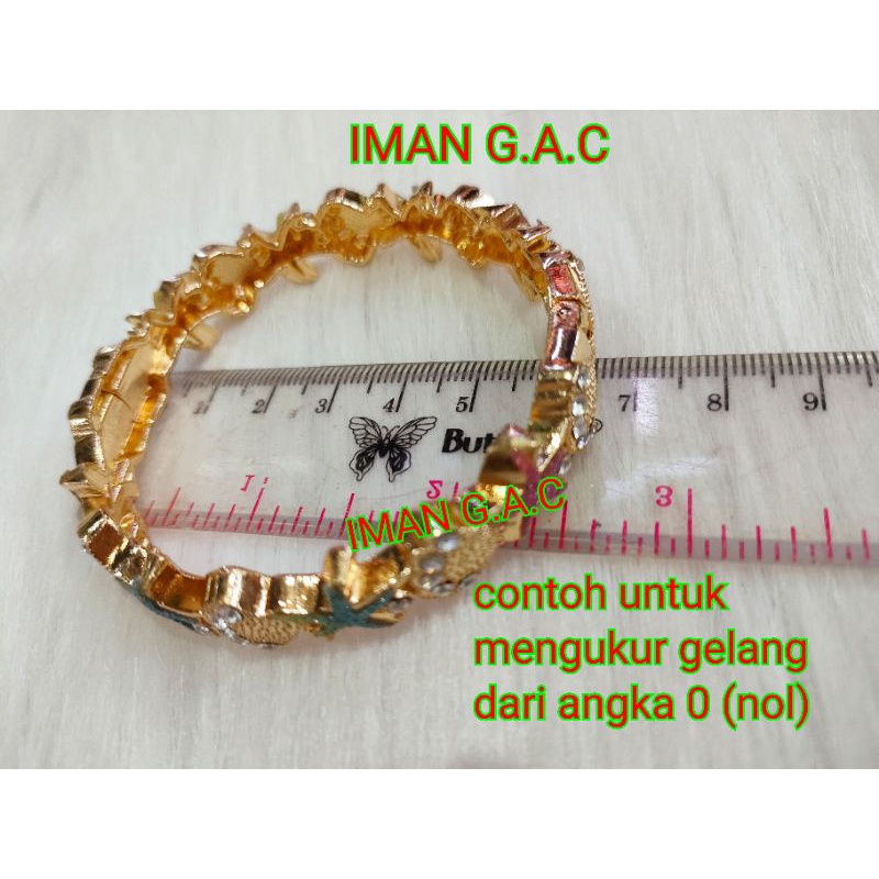 Gelang keroncong india anak dan dewasa motif /aksesoris Gelang tari india import