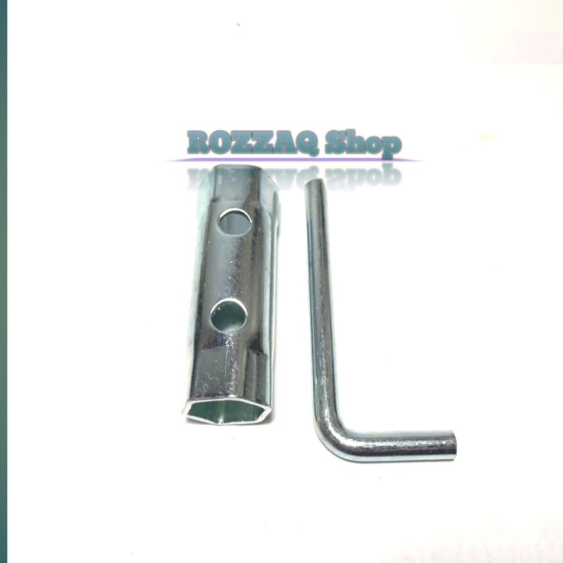 1 PCS KUNCI BUSI YAMAHA HONDA Vario Beat GL BOLAK BALIK UKURAN 17 dan 19