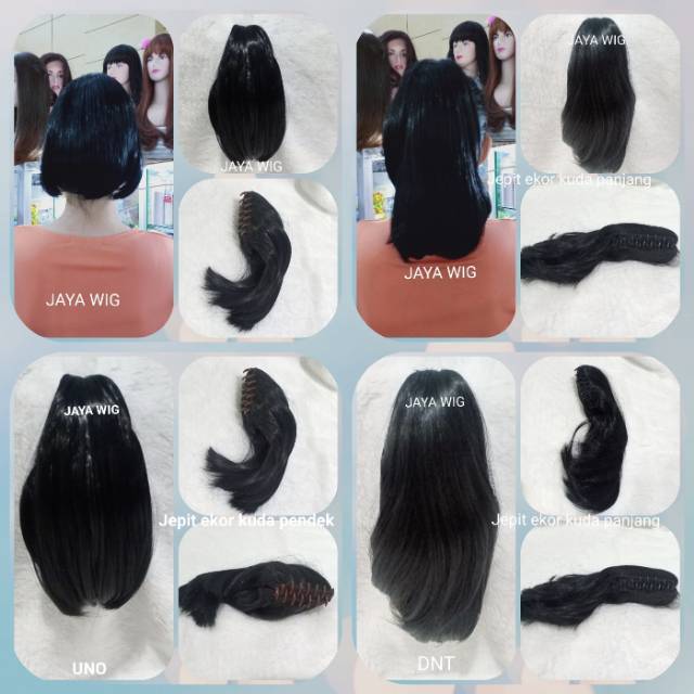 JEPIT EKOR KUDA PENDEK /JEPIT RAMBUT /WIG JEPIT /PONITAIL /PONITAIL JEPIT