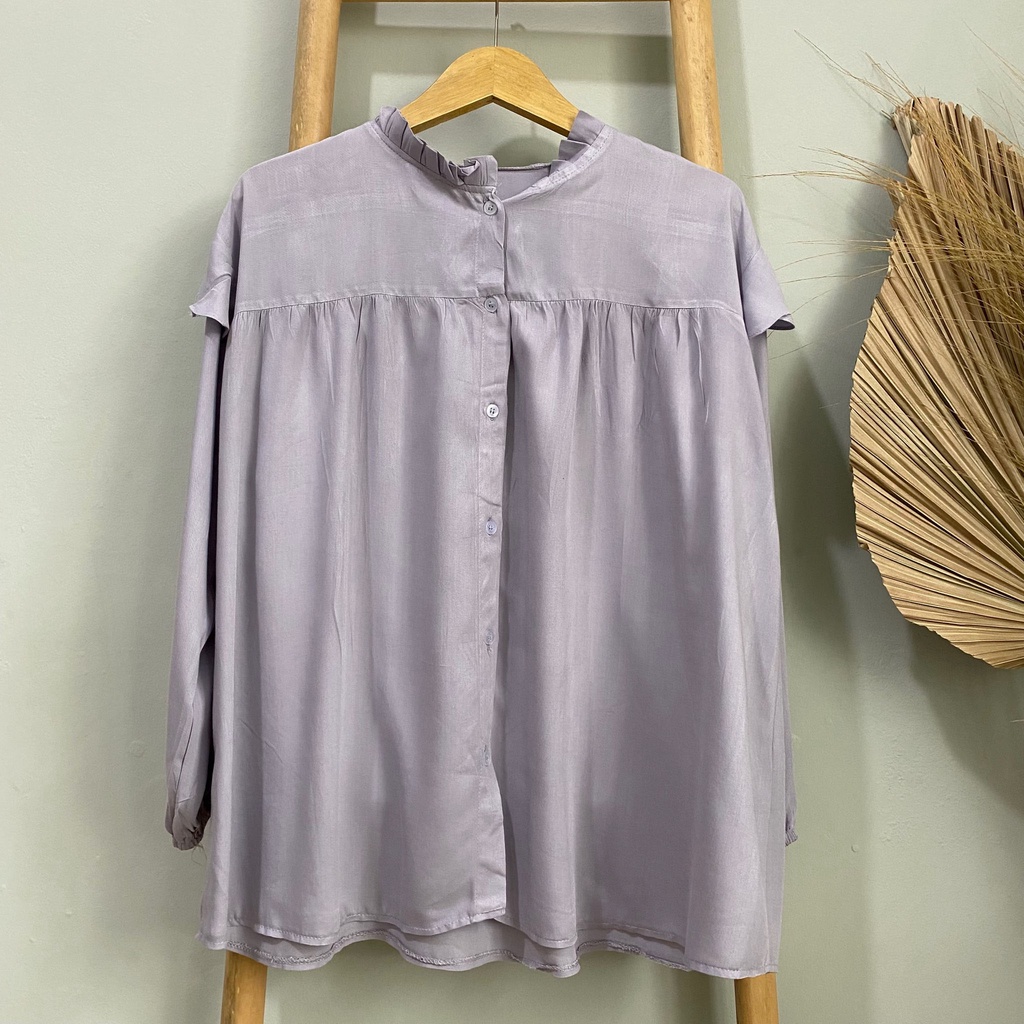 KEMEJA BLOUSE POLOS YUNY KATUN PREMIUM SHIRT BTS B450