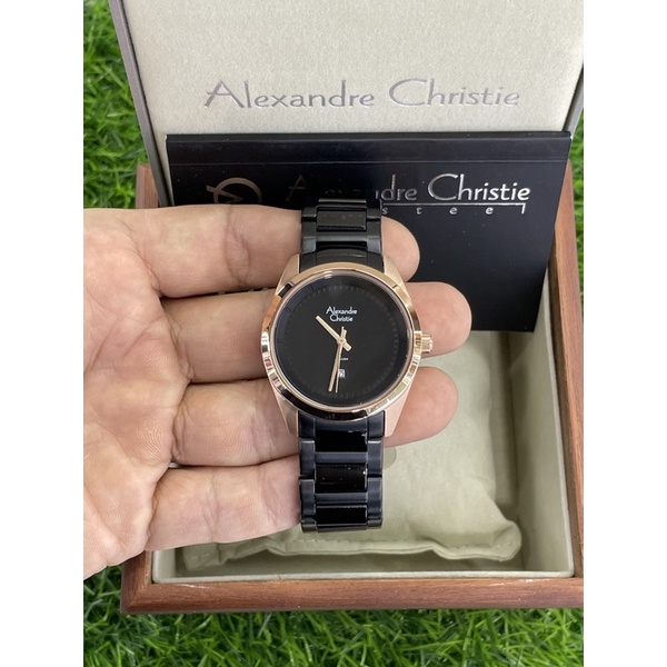 alexandre christie 2952ld black rosegold wanita