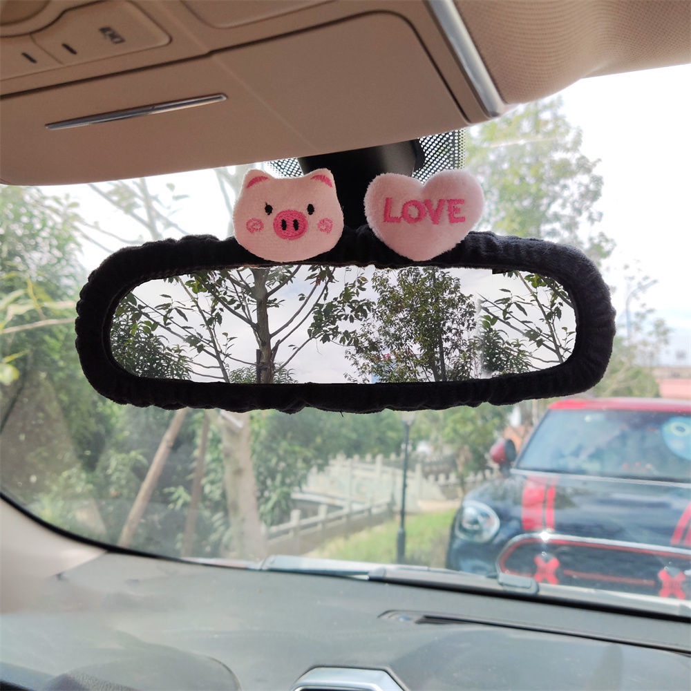 Cover Spion Mobil Kucing Lucu Imut Karakter Kartun Kreatif Kaca Spion Dekorasi interior Mobil