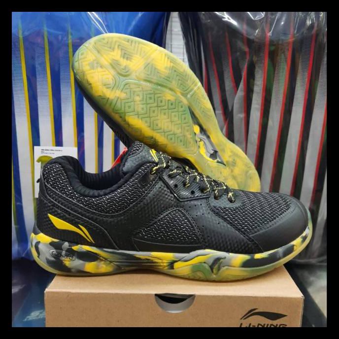 {BISA COD} SEPATU BADMINTON LINING CLOUD ACE G5 - BLACK/CAMO - CUSHION - ORIGINAL SPECIAL Kode 1157