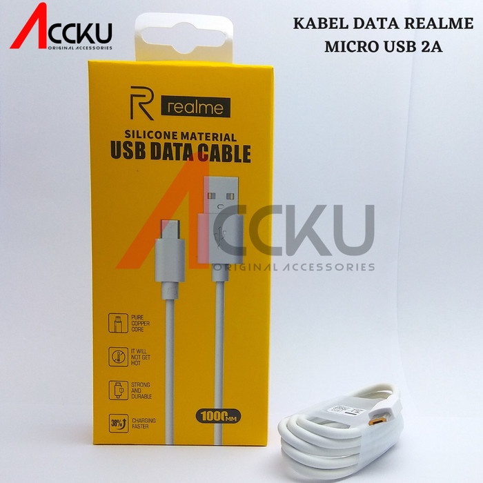 KABEL DATA REALME MICRO USB KABEL DATA MICRO USB REALME 2A KABEL DATA 2A REALME MICRO USB  REALME ORIGINAL