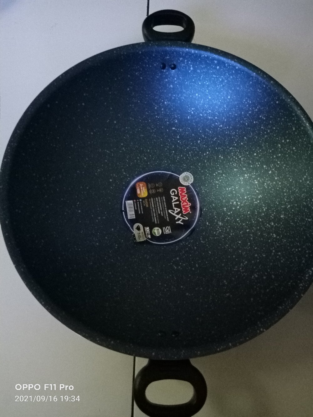 Maxim Galaxy Wajan Penggorengan Tanpa Tutup / Wok Without Cover 36 Cm (gal36wok)