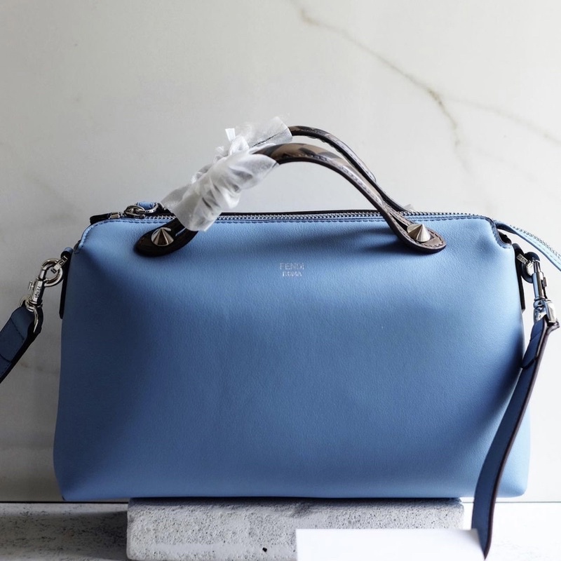 Fendi Btw By The Way Bag Colorful White Blue Beige Snakeskin FND