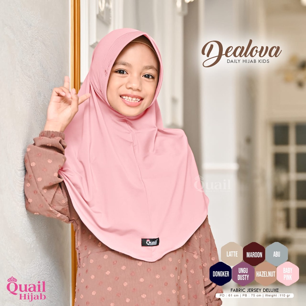 Jilbab hijab anak quail dealova