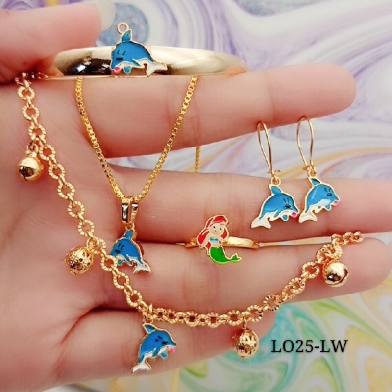 set perhiasan xuping lapis mas anak anak impor tercantik