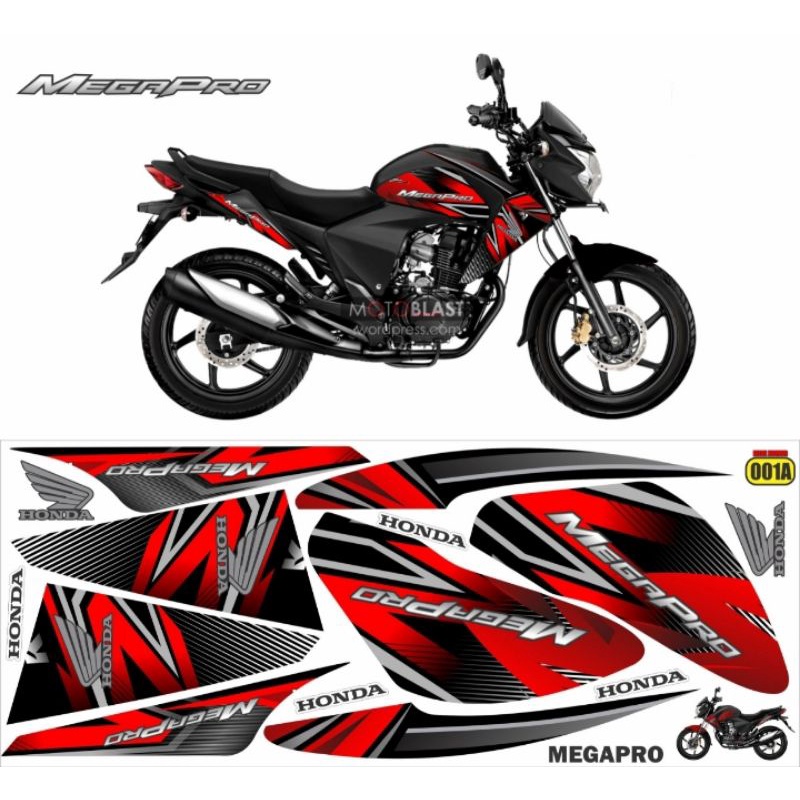 striping honda megapro/decal variasi honda megapro