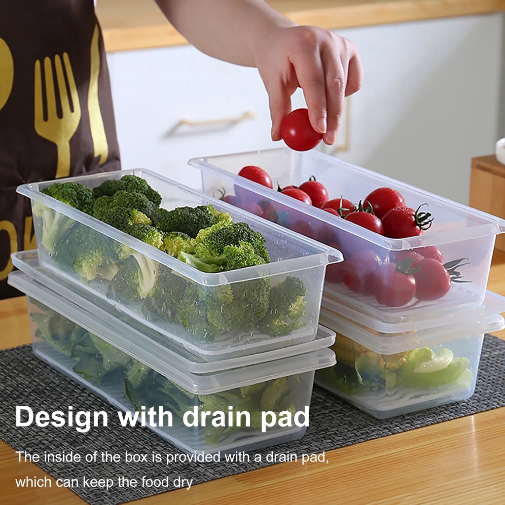 Refrigerator Food Fresh-keeping Box / Egg Dumpling Organizer Box with Lid /  Fridge Container Drawer Storage Boxes