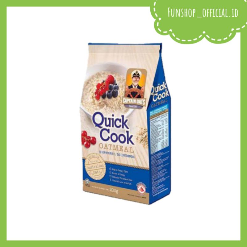 

CAPTAIN OATS Quick Cook Oatmeal /CAPTAIN Instant Oatmeal 200gr