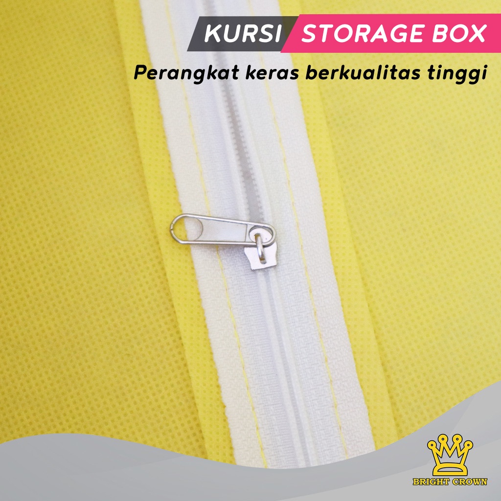 Storage BOX Motif Kartun Tempat Penyimpanan Lucu Serbaguna Organizer /Bangku Lipat Storage Box Sofa 5 Varian