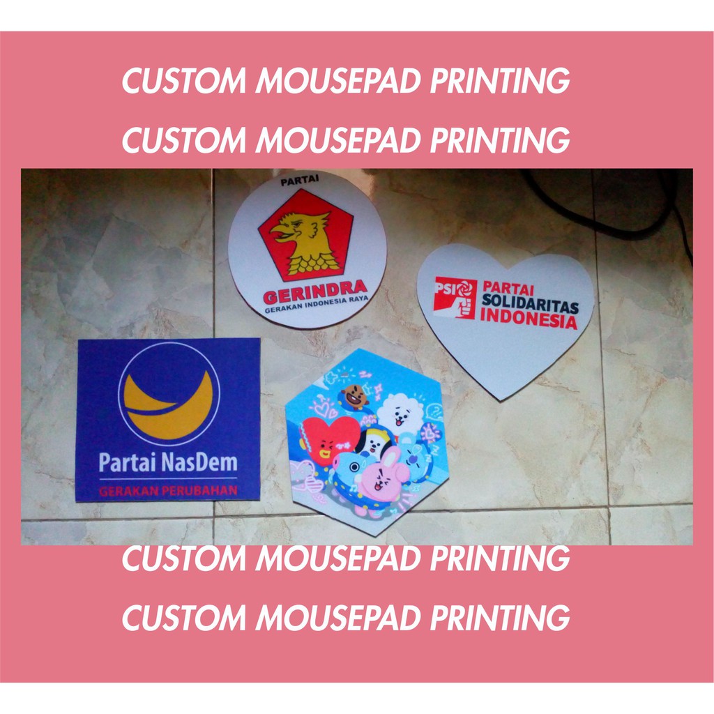 [satuan] BIKIN MOUSEPAD Rubber Printing CUSTOM MOUSEPAD Rubber printing cetak mouse pad rubber