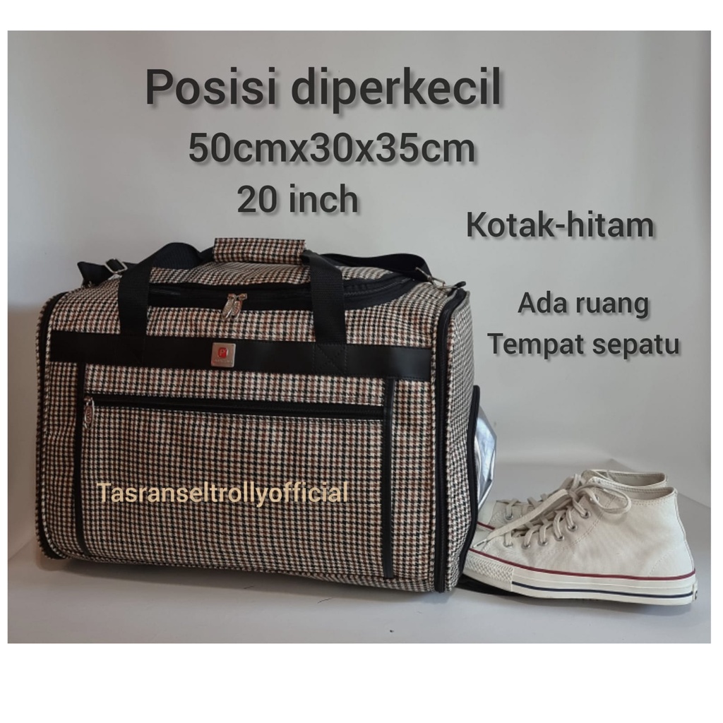 Tas Pakaian Travel Bag Polo Interclub 70cmx30x35 size Jumbo 100%ori