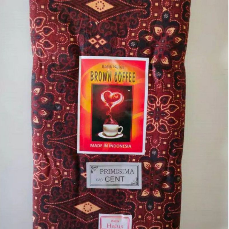 KAIN PANJANG BATIK HALUS BROWN COFFEE KAIN BATIK PRIMISIMA KAIN JARIK PANJANG SAMPING KEBAT PANJANG