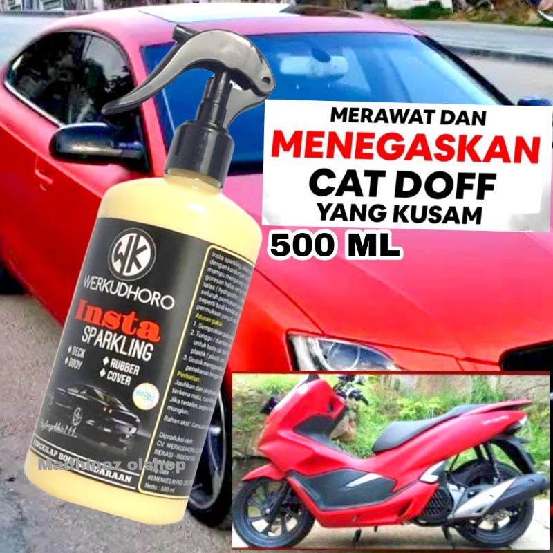 Pengkilap body mobil khusus doff / matte doff efek daun talas