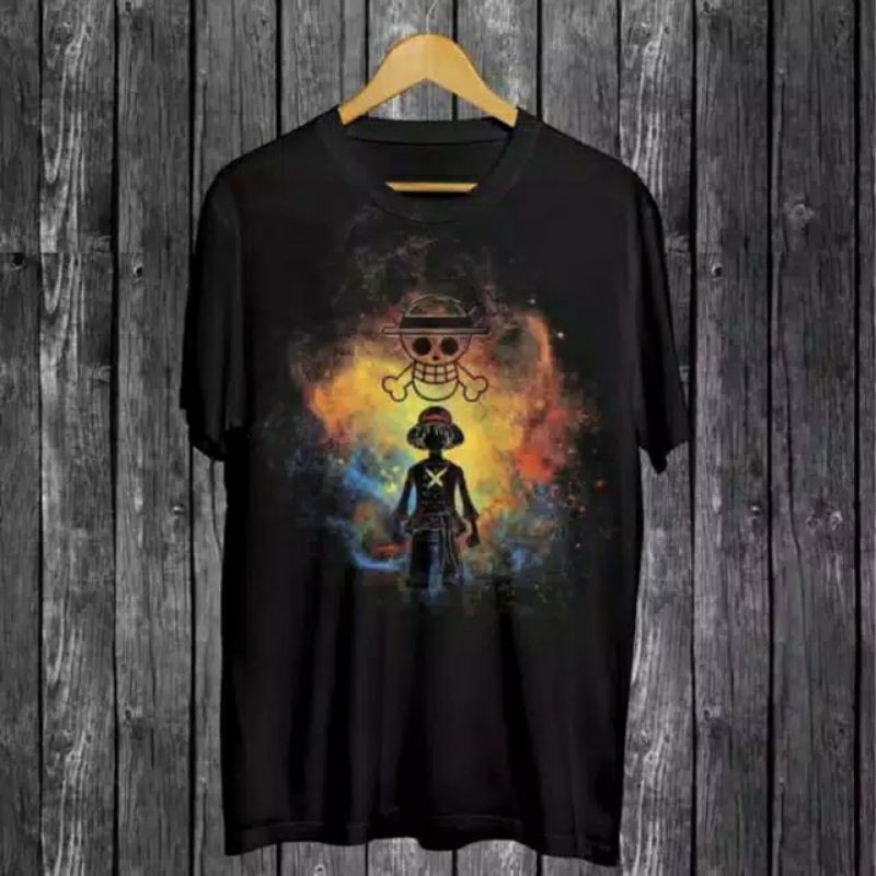 KAOS DISTRO LUFFI ONE PIECE D / KAOS DISTRO / KAOS PRIA