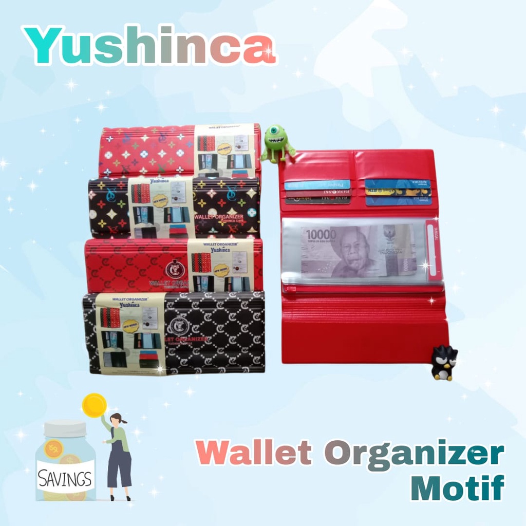 BELI 3 LEBIH MURAH Wallet Organizer C016/ Dompet Disiplin ( Dompet pengatur keuangan bulanan ) Terda