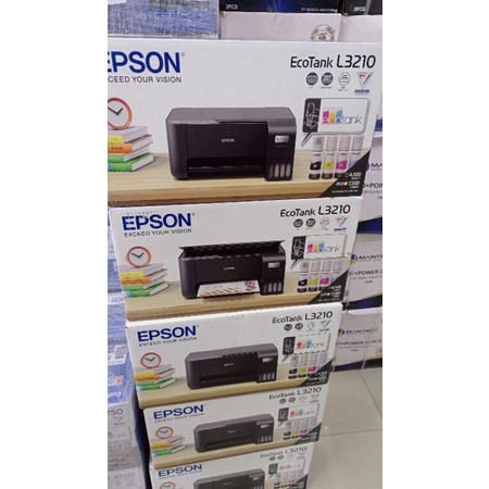 PRINTER EPSON L3210 PRINT SCAN COPY SUDAH INCLUDE TINTA 4 WARNA GARANSI RESMI 2 TAHUN