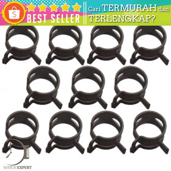 Penjepit Selang Ledeng Pipe Tube Clamp Metal Fastener Plumbing 6-10mm 75 PCS - Alloet HW105