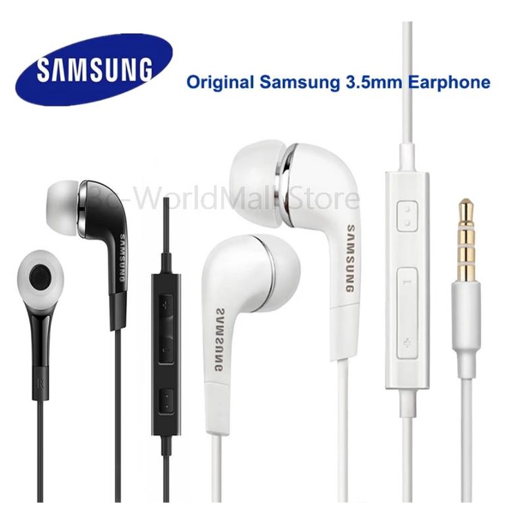 Samsung EHS64 Earphone In-ear Kabel 3.5mm Dengan Mikrofon Untuk Samsung Galaxy