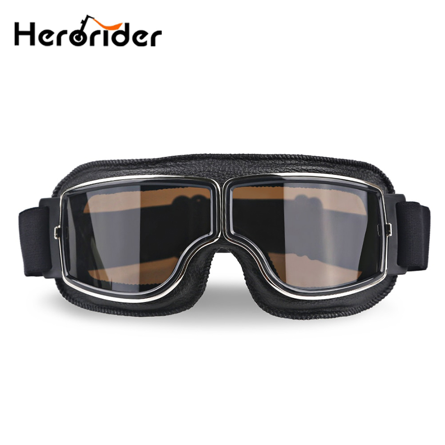 Kaca Mata Anti Silau Motor Herorrider Kacamata Motor Goggles Classic Vintage UV Protection