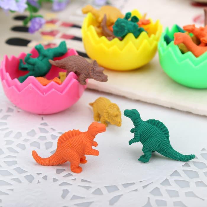 

PENGHAPUS MINI BERBENTUK DINOSAURUS DALAM KEMASAN TELUR (1 SET ISI 8) HOT SALE
