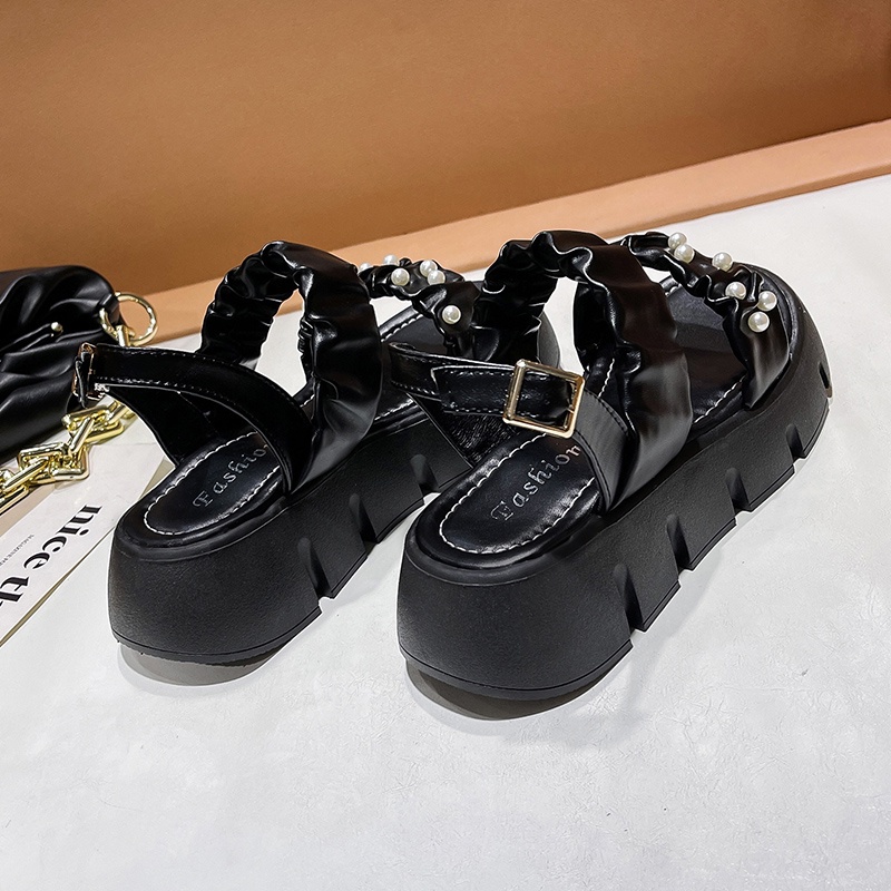 FREE KOTAK SEPATU !!! COD TERMURAH ORIGINAL Wedges Sandal Wanita Impor SS-SW01