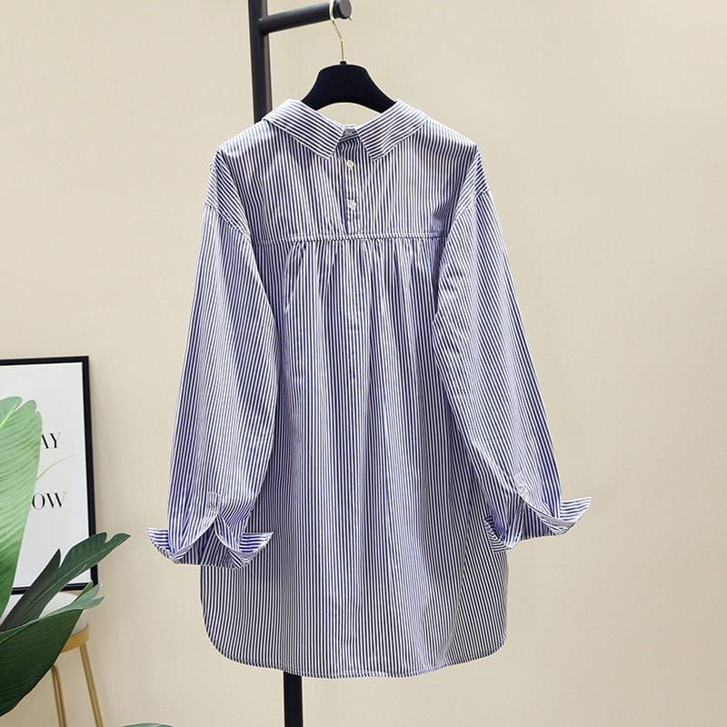 Floure Kemeja Wanita Atasan Jumbo Blouse Big size Pakaian Wanita Over Size S M L XL XXL XXXL 5L