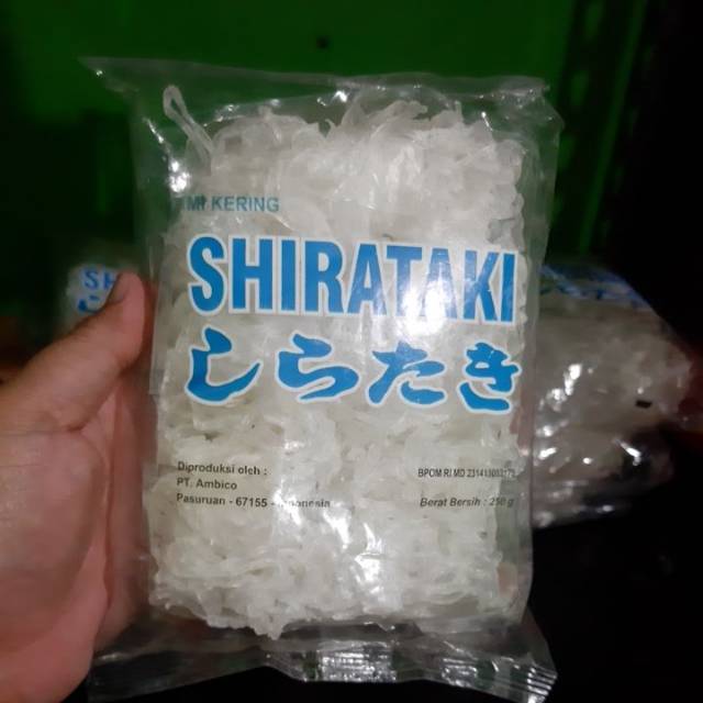 

Dry shirataki
